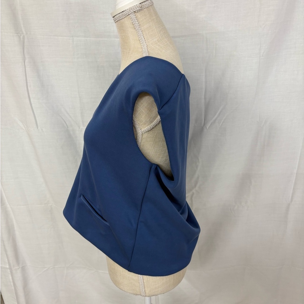 NWOT A New Day Classic V-Neck Sleeveless Top in Navy Formal Casual - Picture 3 of 9